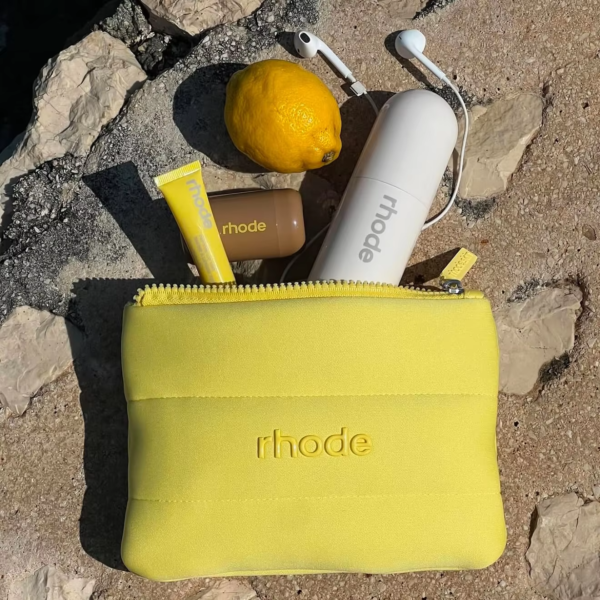 Rhode Lemontini Travel Beauty Pouch